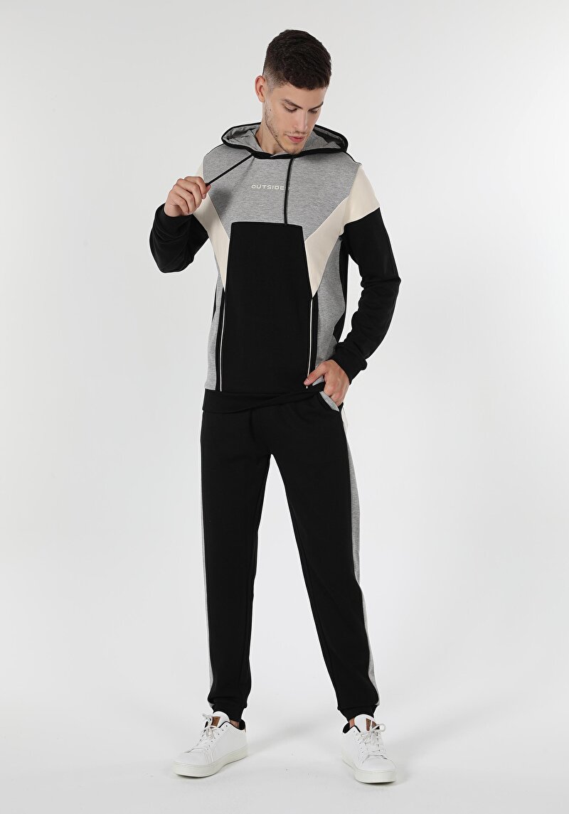 Imagine a Hanorac / Bluza De Barbati Negru Slim Fit  Cl1059660