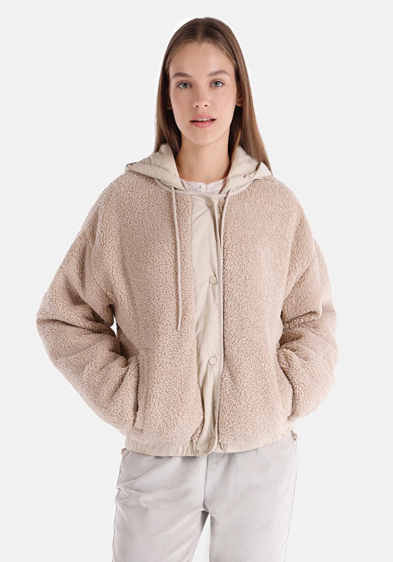 Imagine a Jacheta De Dama Bej Regular Fit  Cl1065783