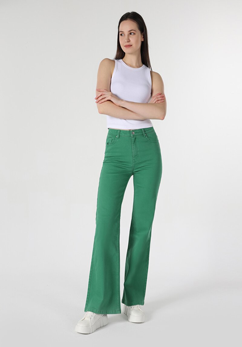Imagine a Pantaloni De Dama Verde Slim Fit  Cl1062466