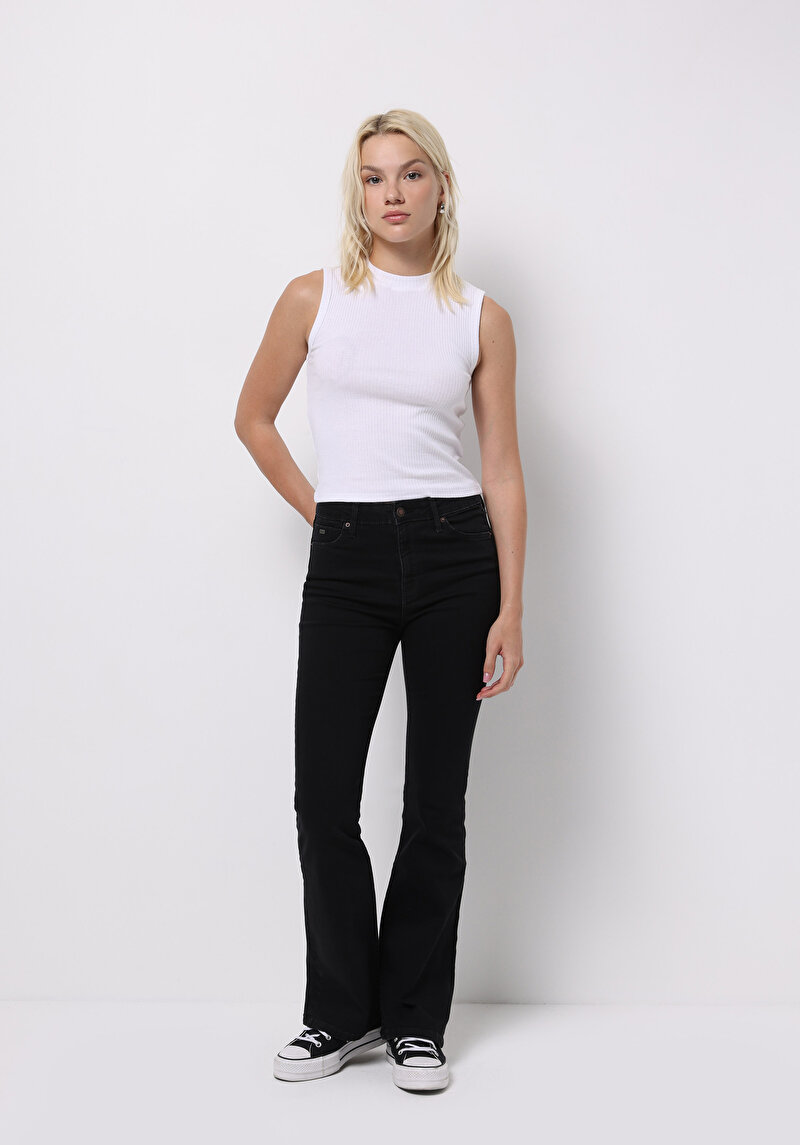 Imagine a Pulover Cu Mâneci Scurte De Dama Alb Slim Fit Cl1070207