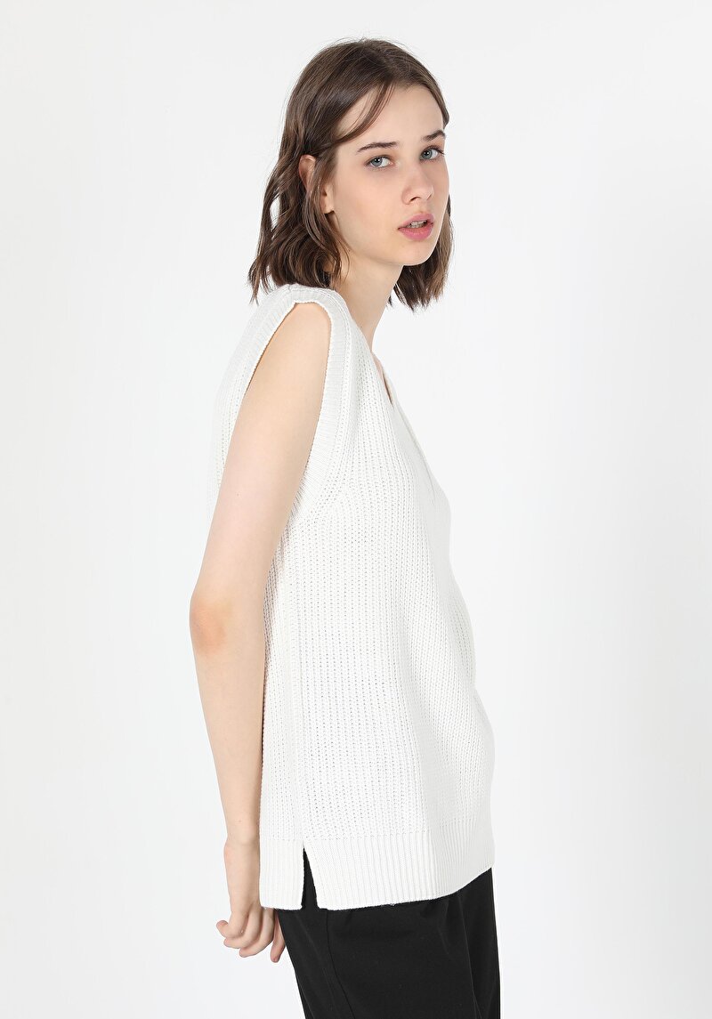 Imagine a Pulover De Dama Alb Regular Fit  Cl1061035