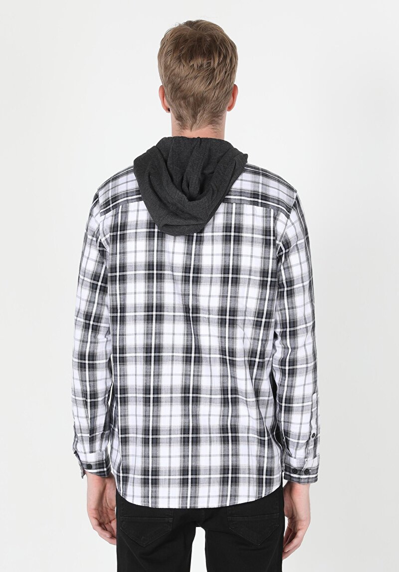 Imagine a Camasa Cu Maneca Lunga De Barbati Antracit Comfort Fit  Cl1059699