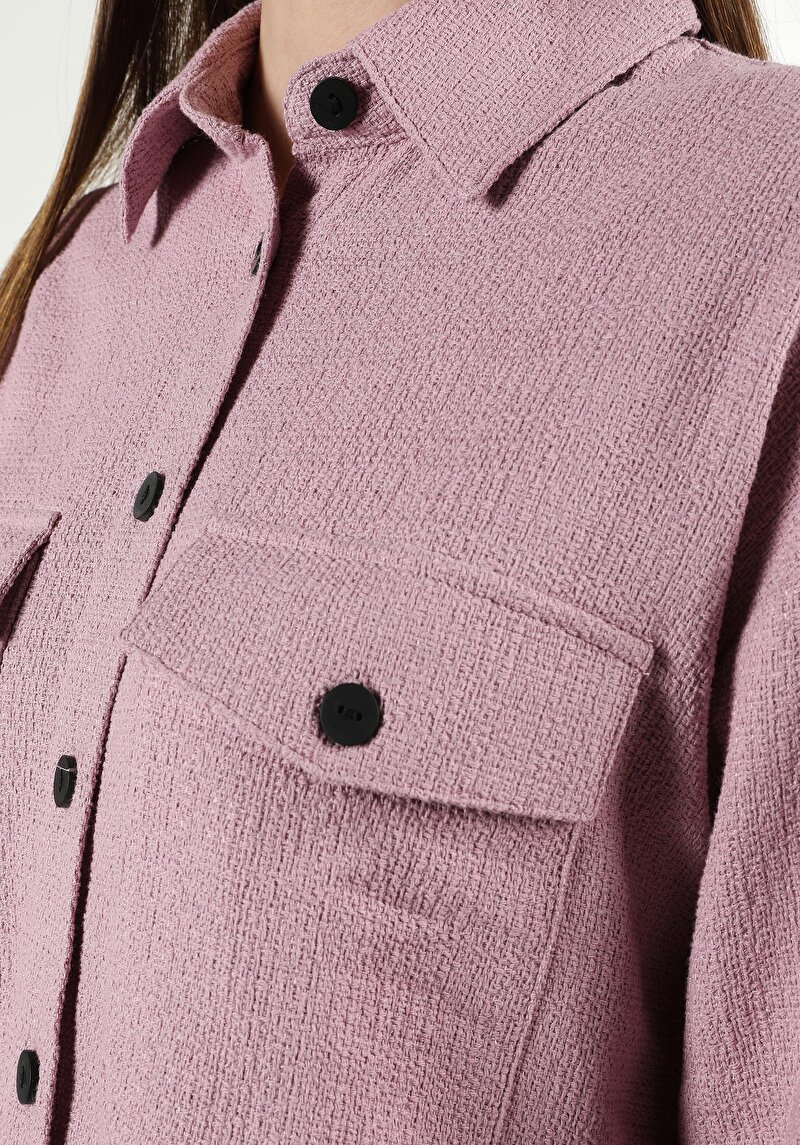 Afișați detalii pentru Camasa Cu Maneca Lunga De Dama Roz   Cl1061043