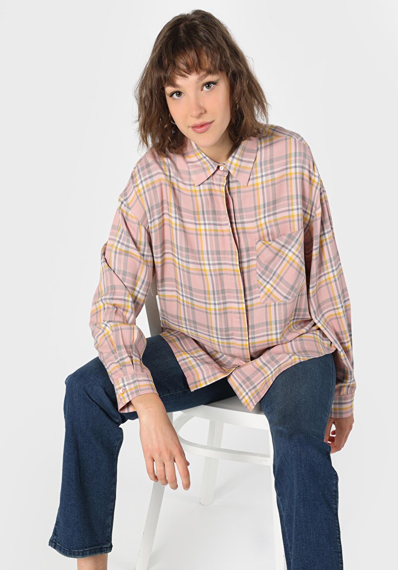 Afișați detalii pentru Camasa Cu Maneca Lunga De Dama Roz   Cl1061047