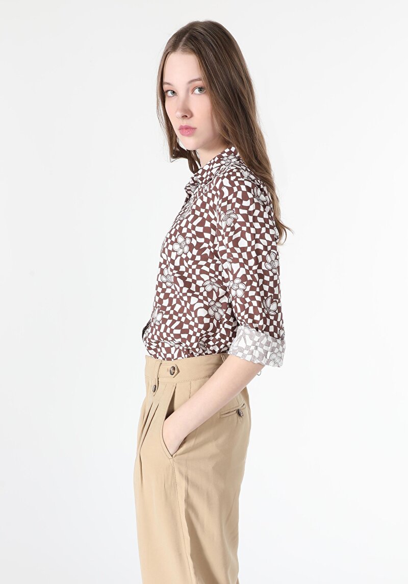 Imagine a Camasa Cu Maneca Lunga De Dama Maro   Cl1061050