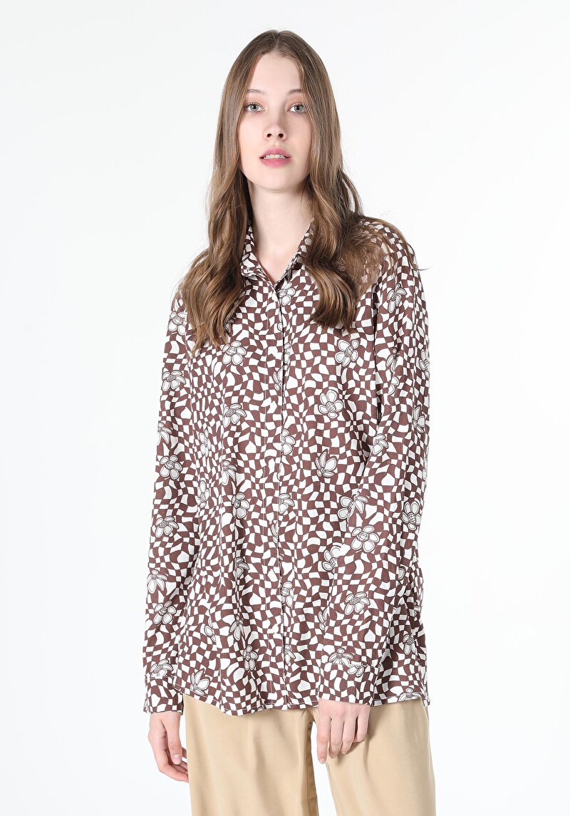 Afișați detalii pentru Camasa Cu Maneca Lunga De Dama Maro   Cl1061050