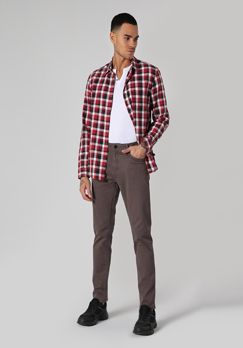 Imagine a Pantaloni De Barbati Antracit Straight Fit  Cl1049744