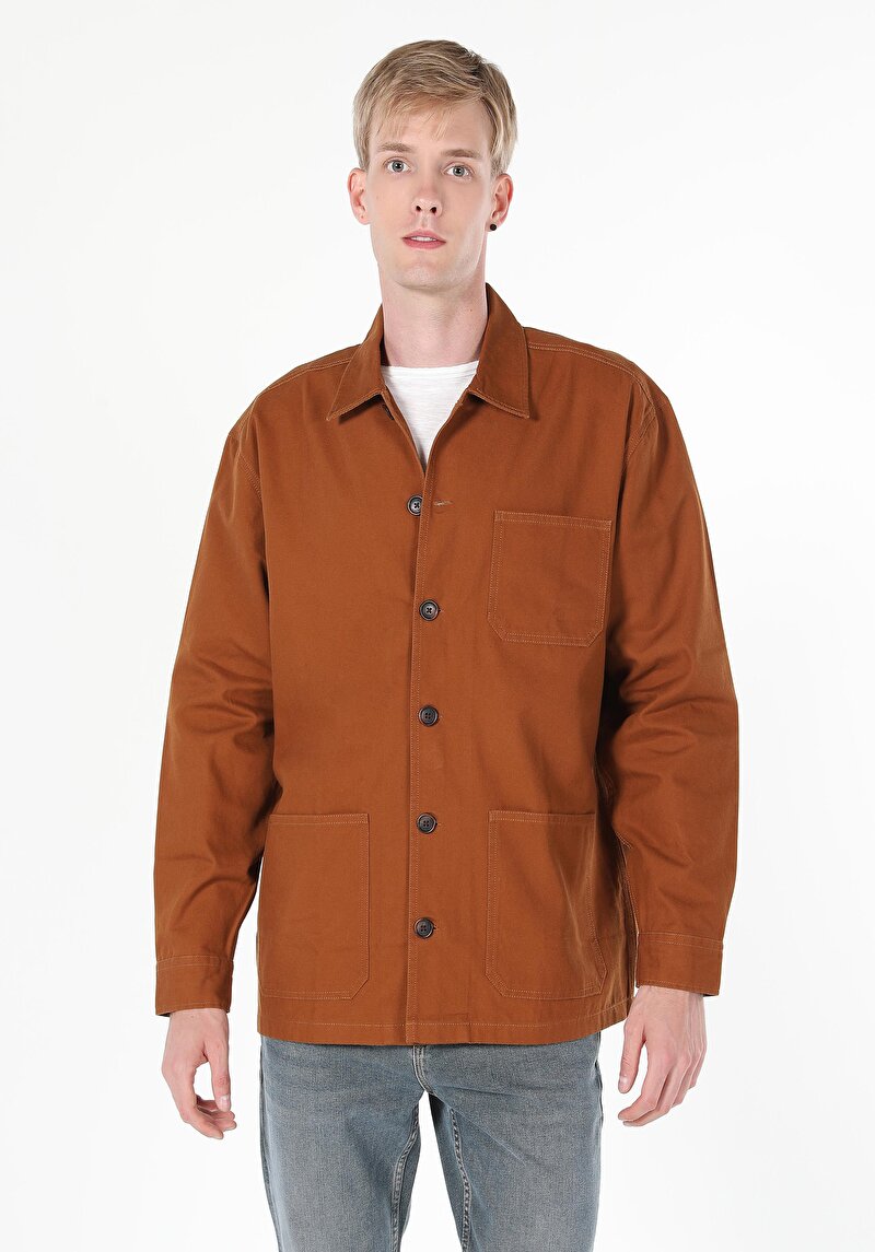 Imagine a Camasa Cu Maneca Lunga De Barbati Maro   Cl1059756