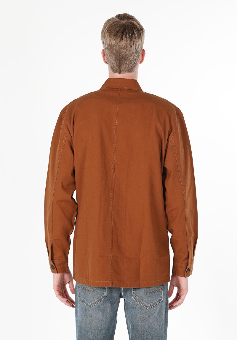 Imagine a Camasa Cu Maneca Lunga De Barbati Maro Cl1059756