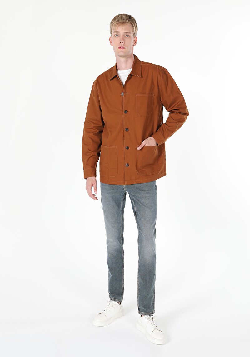 Afișați detalii pentru Camasa Cu Maneca Lunga De Barbati Maro   Cl1059756