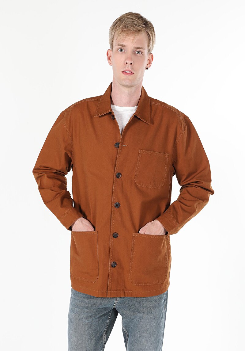 Afișați detalii pentru Camasa Cu Maneca Lunga De Barbati Maro   Cl1059756