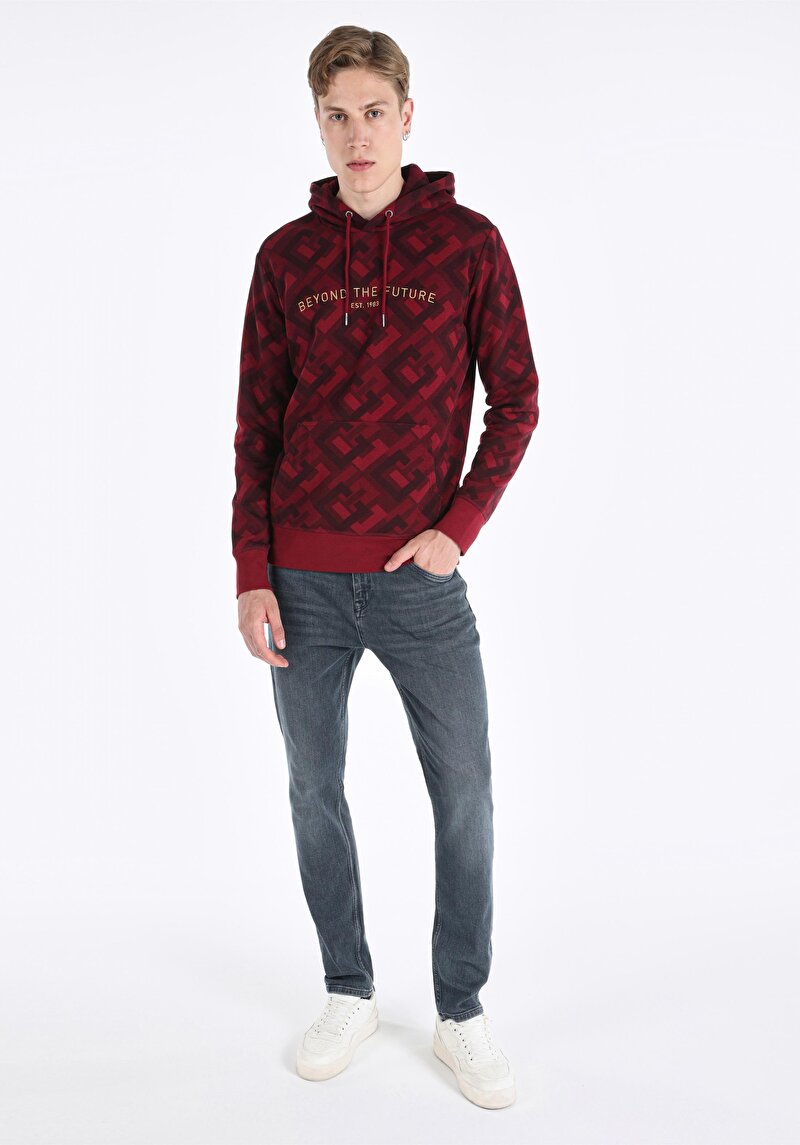 Imagine a Hanorac Violet Pentru Bărbați Regular Fit