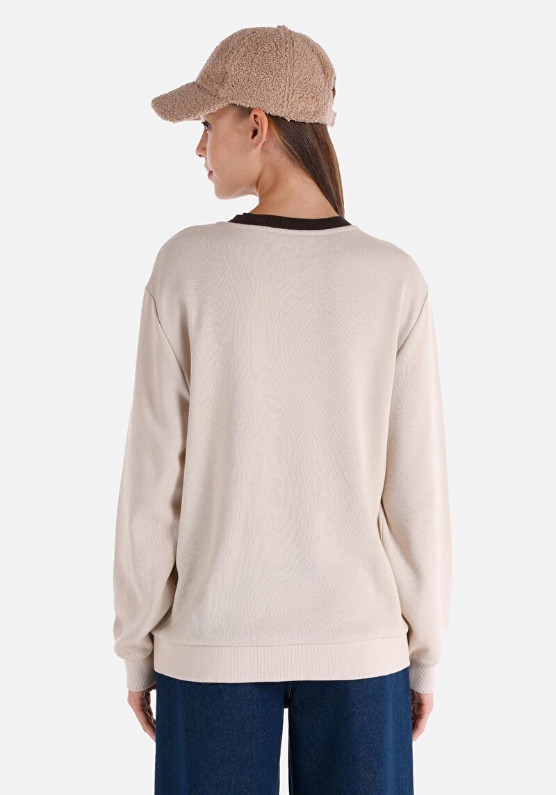 Imagine a Hanorac / Bluza De Dama Bej Cl1065947