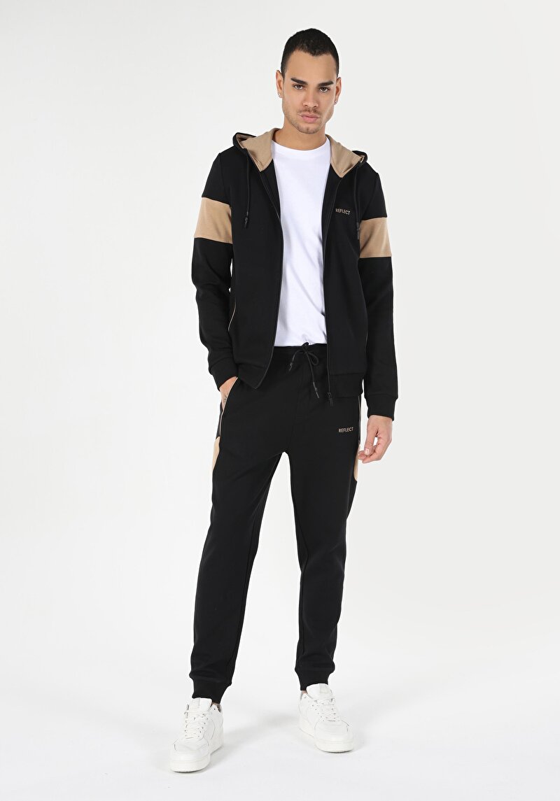 Afișați detalii pentru Pantaloni De Trening De Barbati Negru Slim Fit  Cl1063393