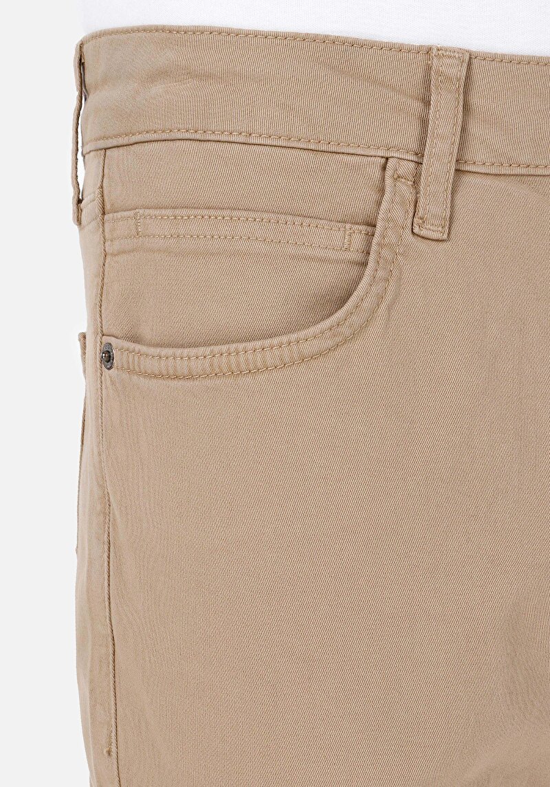 Afișați detalii pentru Pantaloni Maro Pentru Bărbați Cu Talie Dreaptă Cu Talie Dreaptă