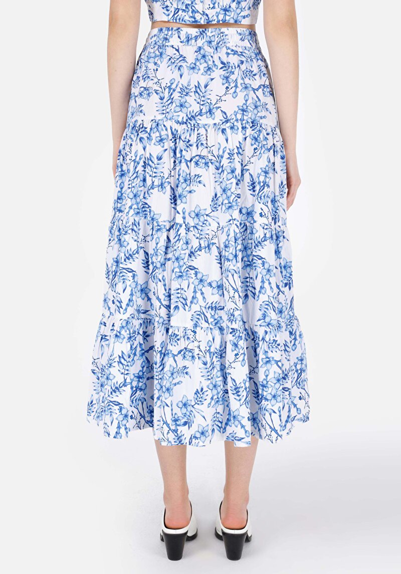 Imagine a Fusta De Dama Alb Midi Scirt Cl1069170