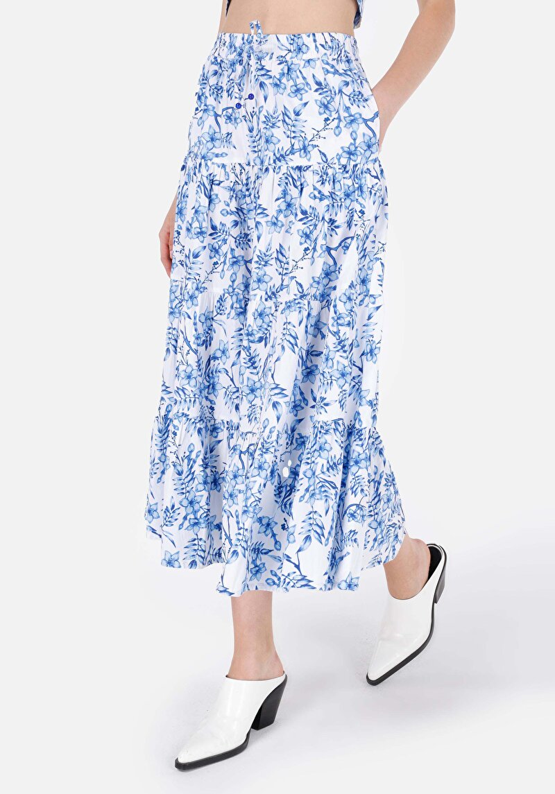 Imagine a Fusta De Dama Alb Midi Scirt Cl1069170