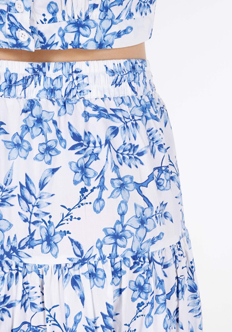 Afișați detalii pentru Fusta De Dama Alb Midi Scirt  Cl1069170