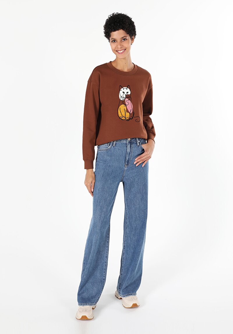 Imagine a Hanorac / Bluza De Dama Maro Regular Fit Cl1061085