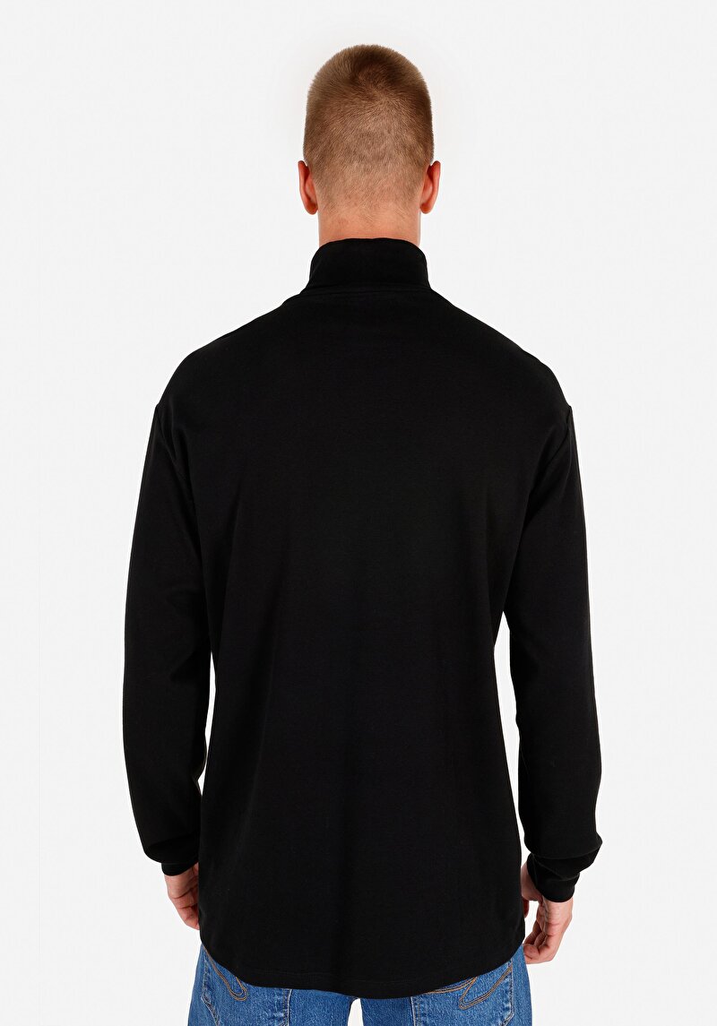 Afișați detalii pentru Tricou Cu Maneca Lunga De Barbati Negru 100% bumbacCl1066054