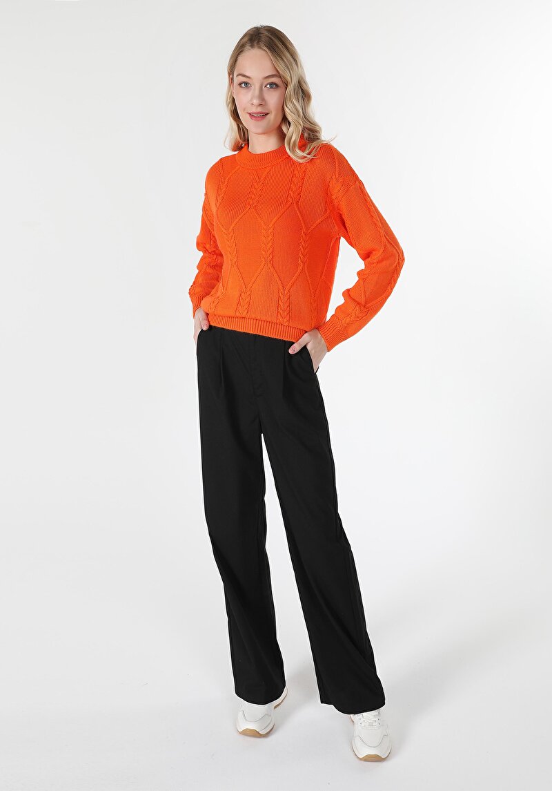 Imagine a Pulover De Dama Portocaliu Regular Fit  Cl1061089