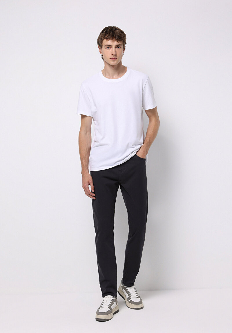 Imagine a Pantaloni Gri Pentru Bărbați Cu Talie Dreaptă Cu Talie Dreaptă