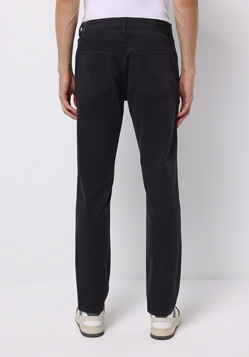 Afișați detalii pentru Pantaloni Gri Pentru Bărbați Cu Talie Dreaptă Cu Talie Dreaptă