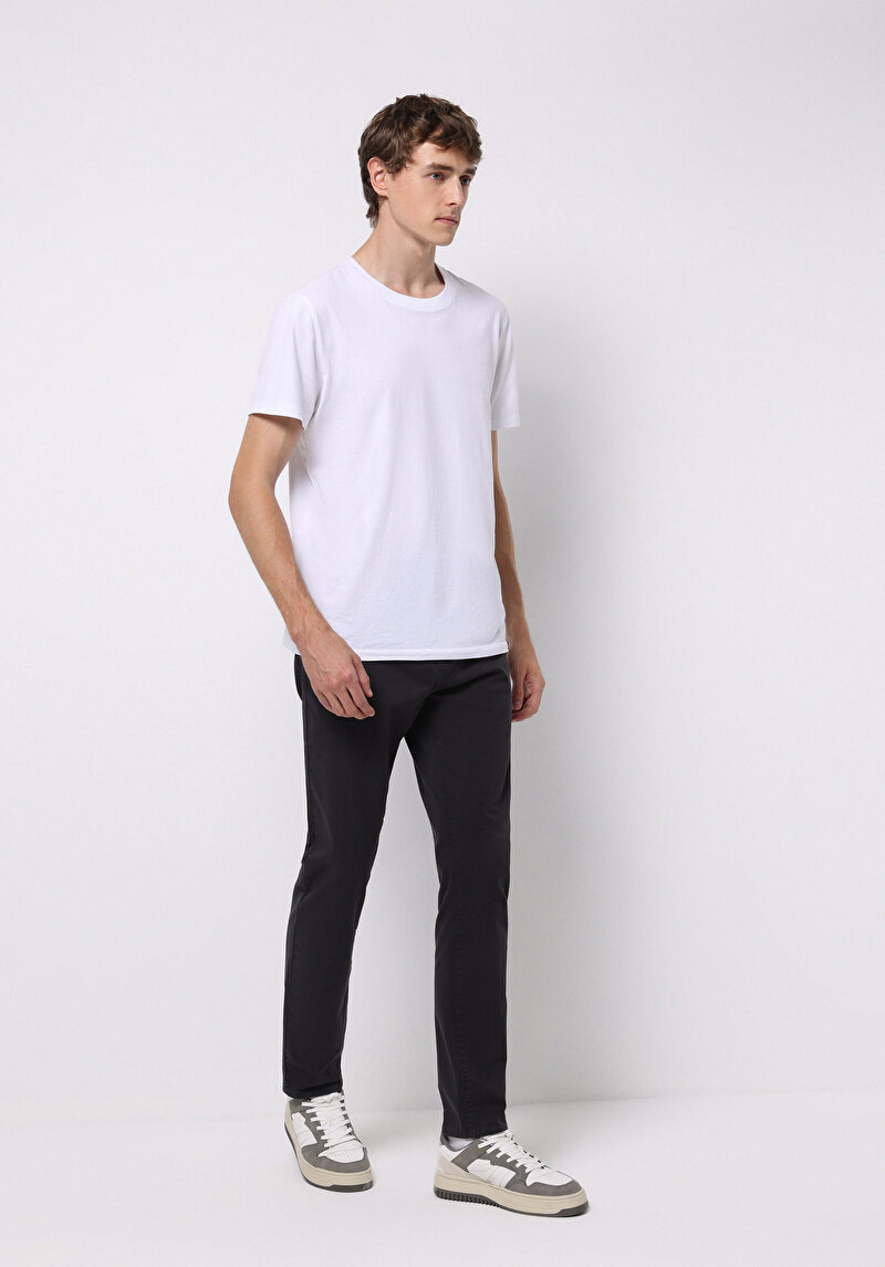 Afișați detalii pentru Pantaloni Gri Pentru Bărbați Cu Talie Dreaptă Cu Talie Dreaptă