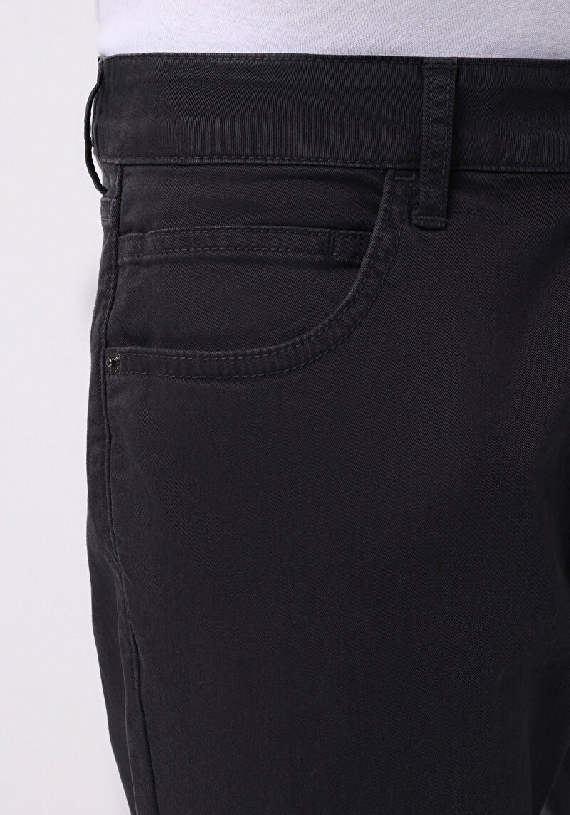 Afișați detalii pentru Pantaloni Gri Pentru Bărbați Cu Talie Dreaptă Cu Talie Dreaptă