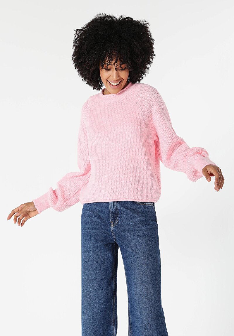Imagine a Pulover De Dama Roz Regular Fit  Cl1061098