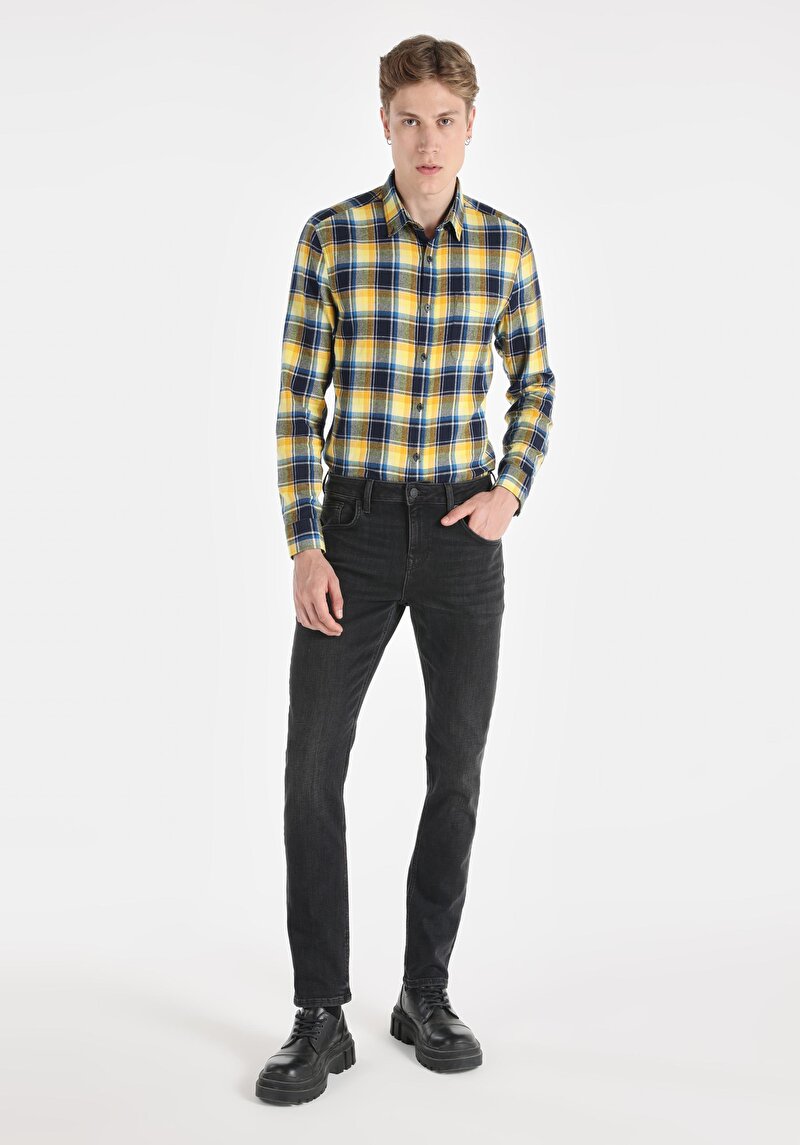 Imagine a Pantaloni De Barbati Negru Straight Fit 044 Karl Cl1066336