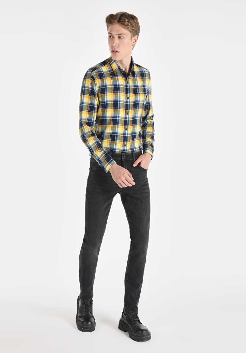 Afișați detalii pentru Pantaloni De Barbati Negru Straight Fit 044 Karl Cl1066336