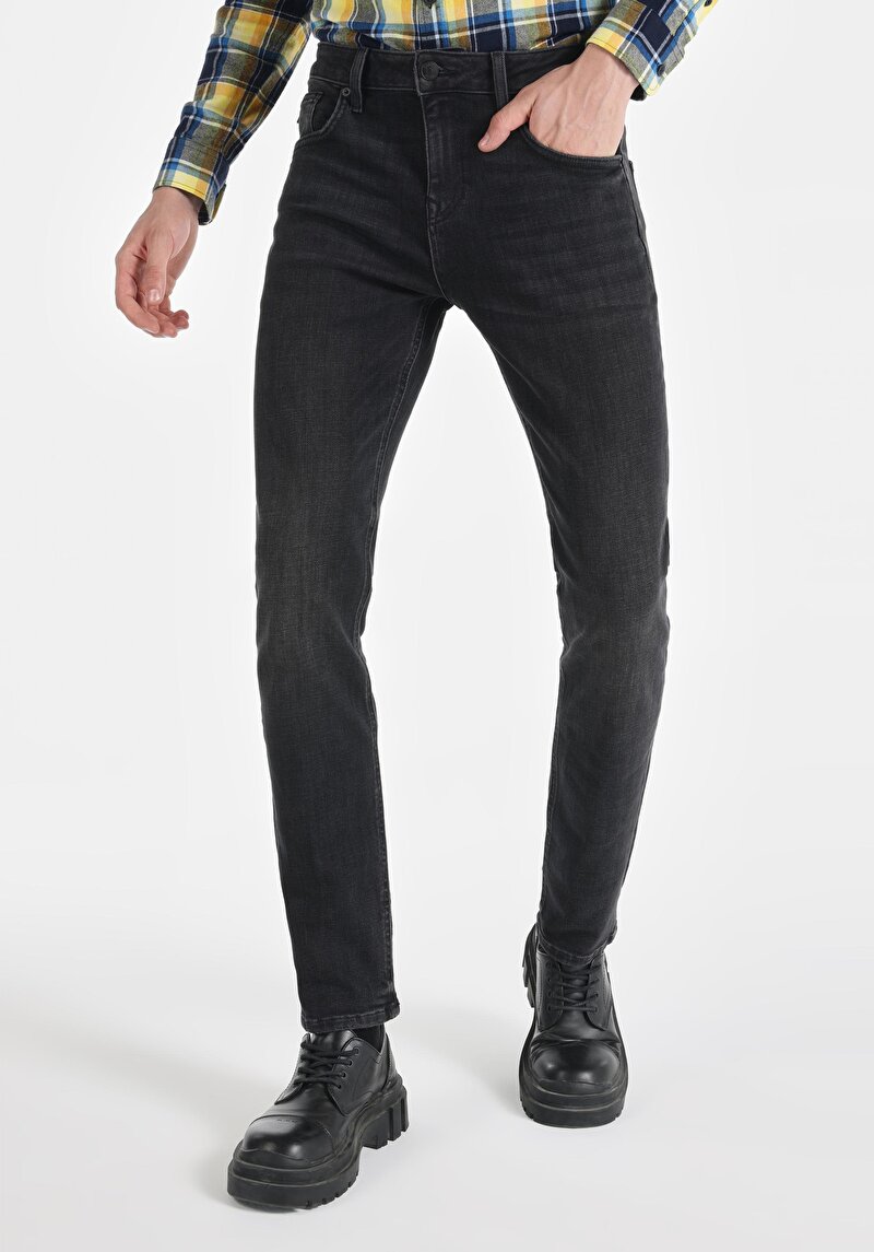 Afișați detalii pentru Pantaloni De Barbati Negru Straight Fit 044 Karl Cl1066336
