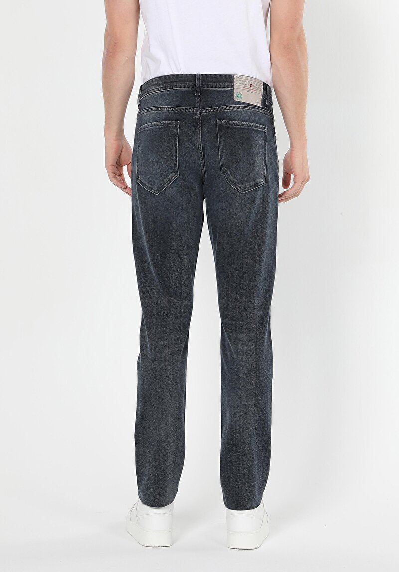 Afișați detalii pentru Pantaloni De Barbati Albastru Inchis Slim Fit 041 Danny Cl1061330