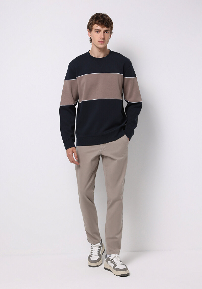 Imagine a Pantaloni De Barbati Bej Slim Fit Cl1049749