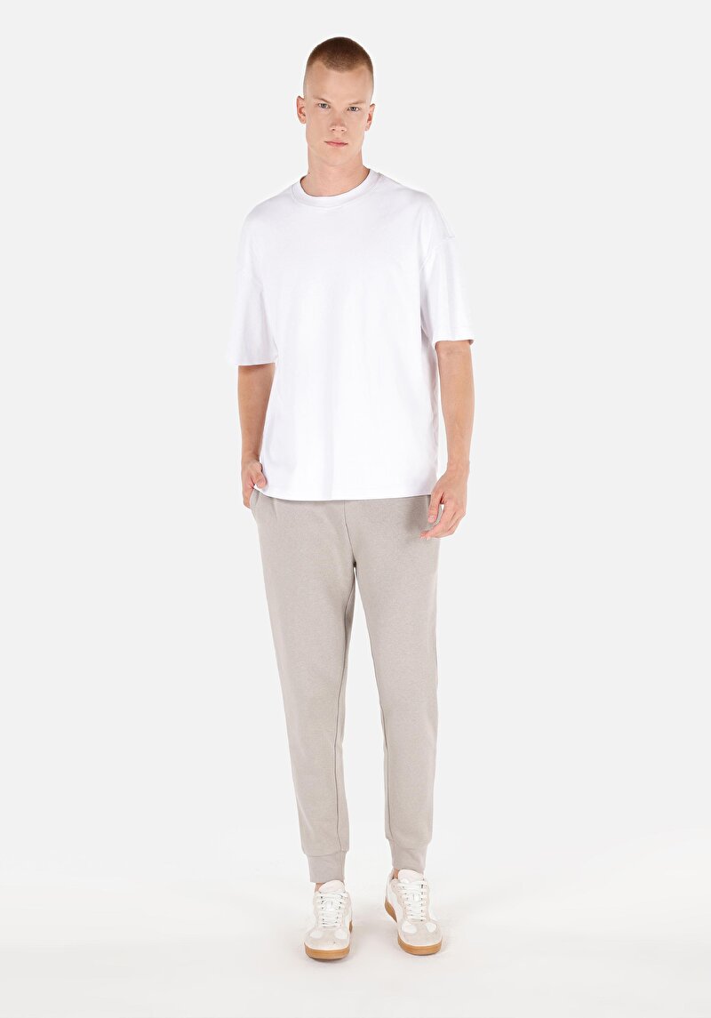 Imagine a Pantaloni De Trening De Barbati Alb Slim Fit  Cl1059874