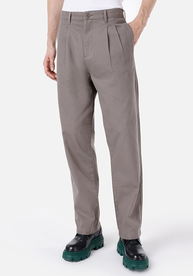 Imagine a Fit Talie Medie Picior Drept Pantaloni Albastru Închis Pentru Bărbați