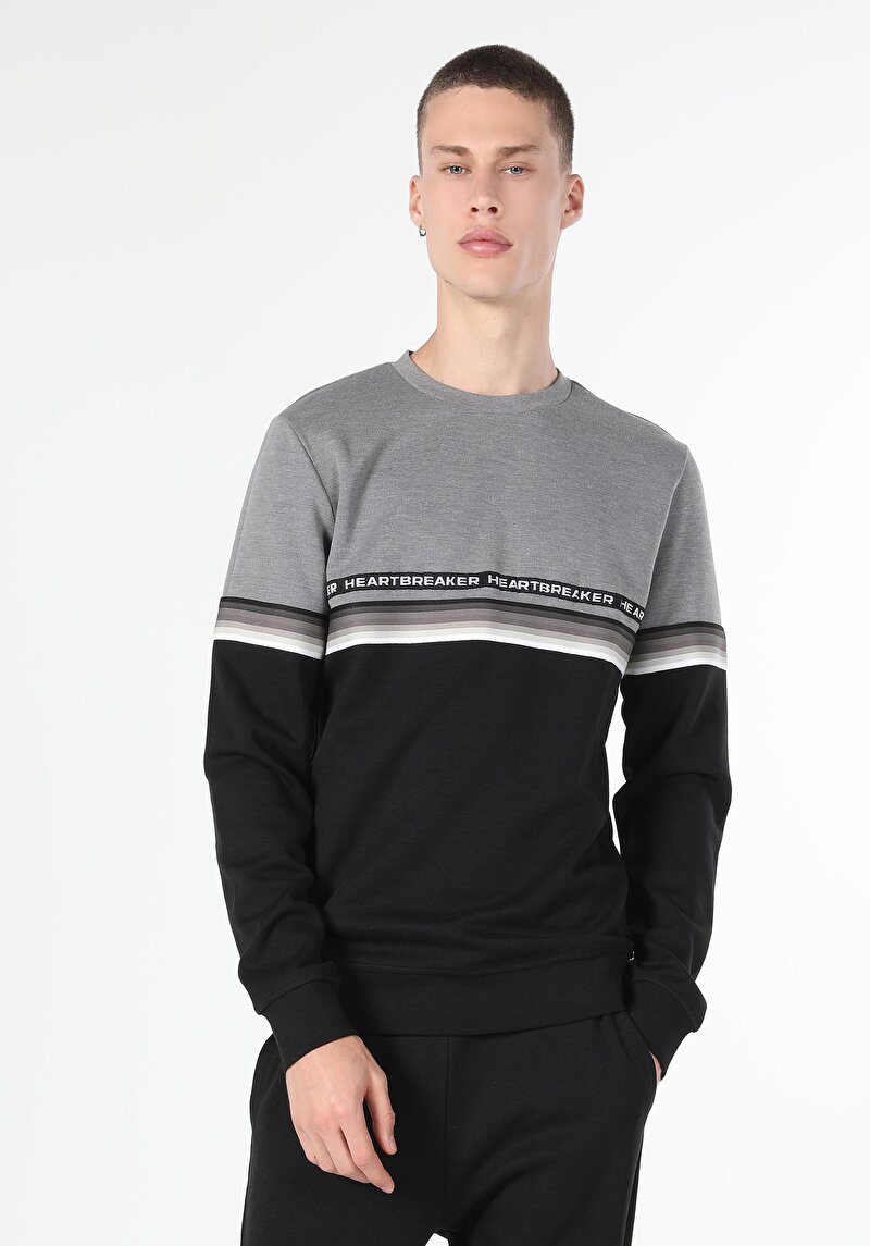 Afișați detalii pentru Hanorac / Bluza De Barbati Negru Slim Fit  Cl1059893