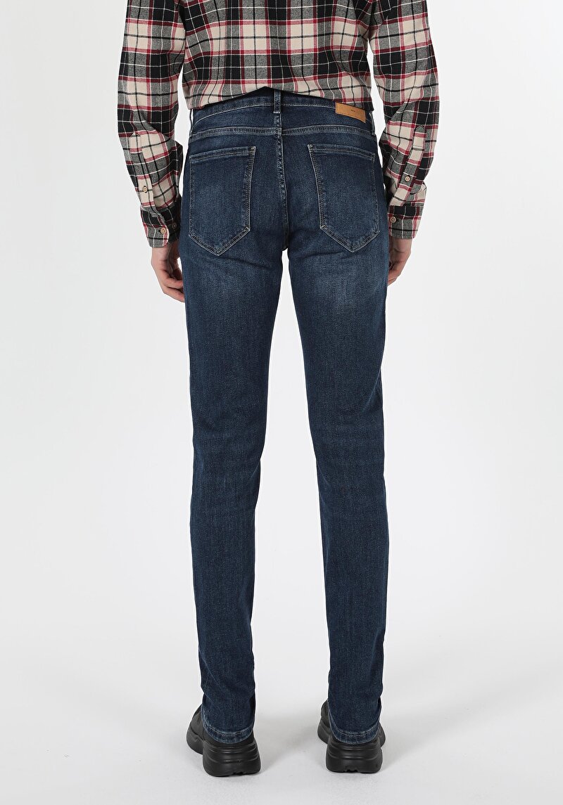 Imagine a Pantaloni De Barbati Albastru Inchis Slim Fit 041 Danny Cl1061339