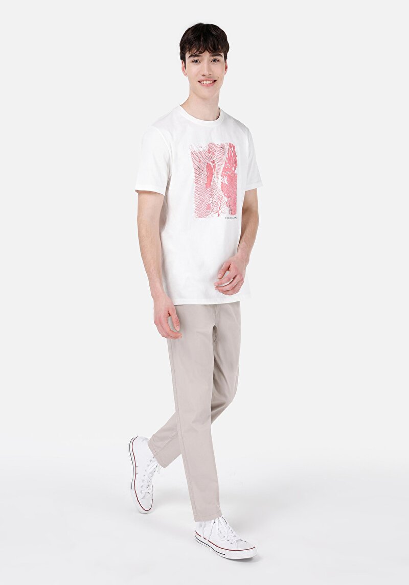 Afișați detalii pentru Pantaloni De Barbati Bej Comfort Fit  Cl1069366