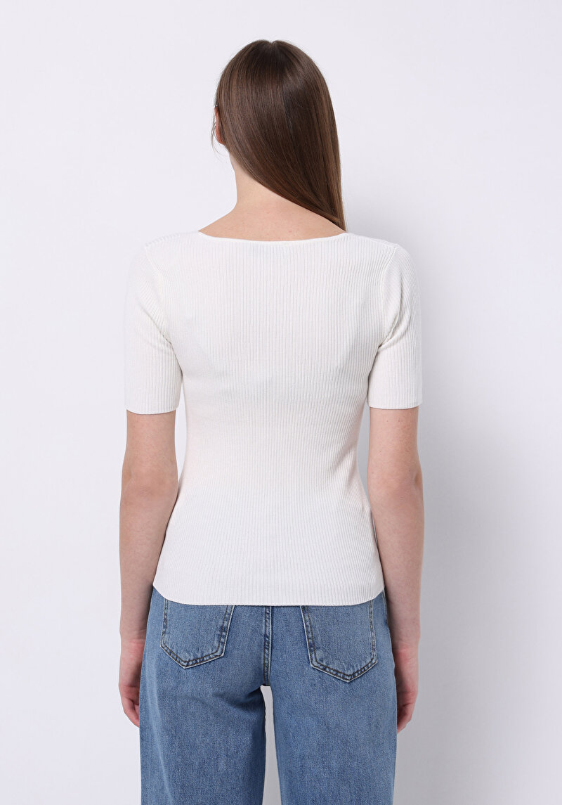 Imagine a Camasa Cu Maneca Lunga De Dama Alb Regular Fit Cl1070306