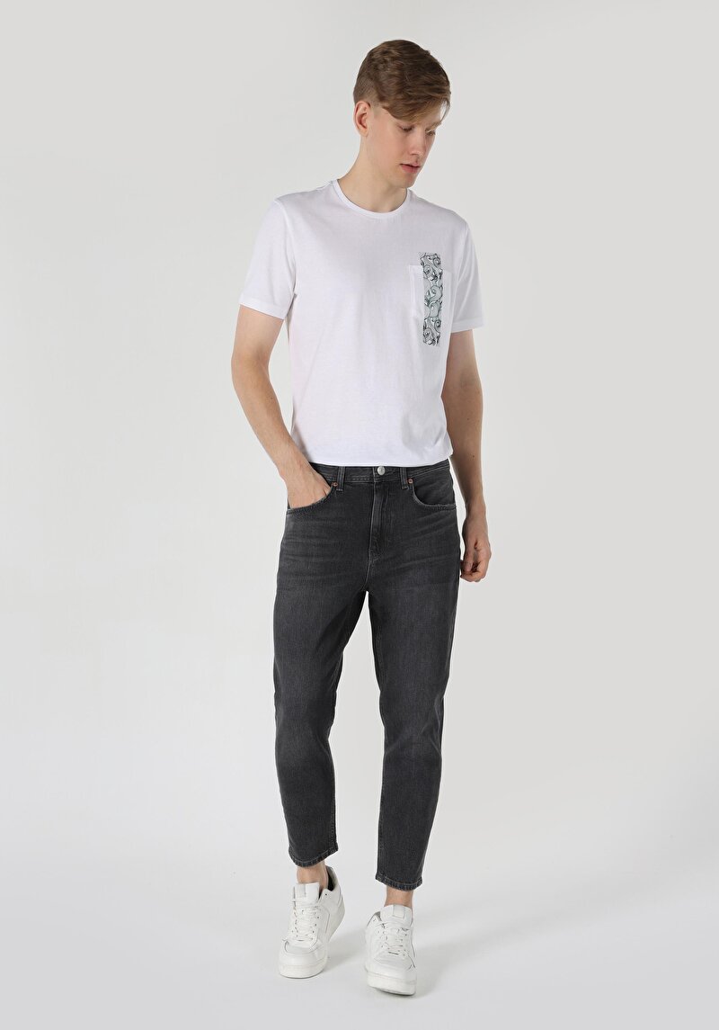 Imagine a Carrot Fit Drop Crotch Carrot Leg Blugi İndigo Pentru Bărbați