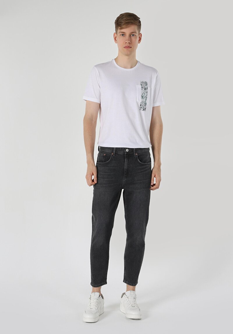 Imagine a Carrot Fit Drop Crotch Carrot Leg Blugi İndigo Pentru Bărbați