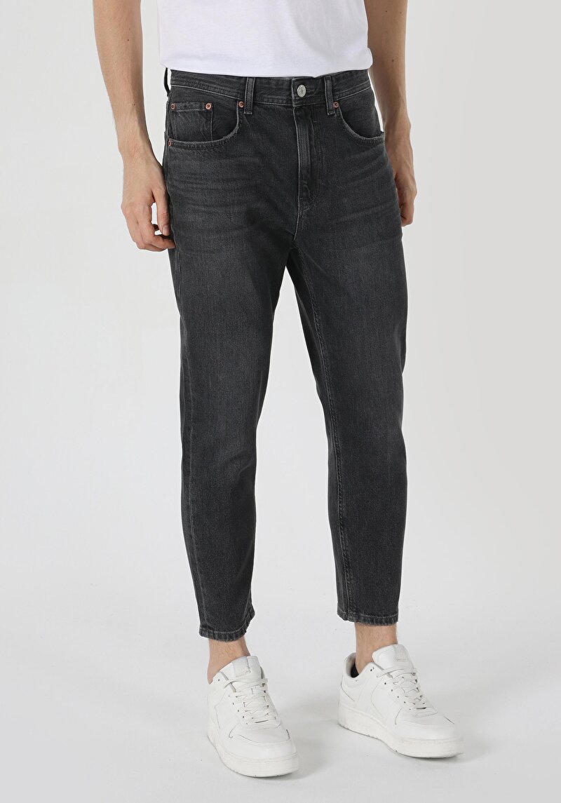 Imagine a Carrot Fit Drop Crotch Carrot Leg Blugi İndigo Pentru Bărbați