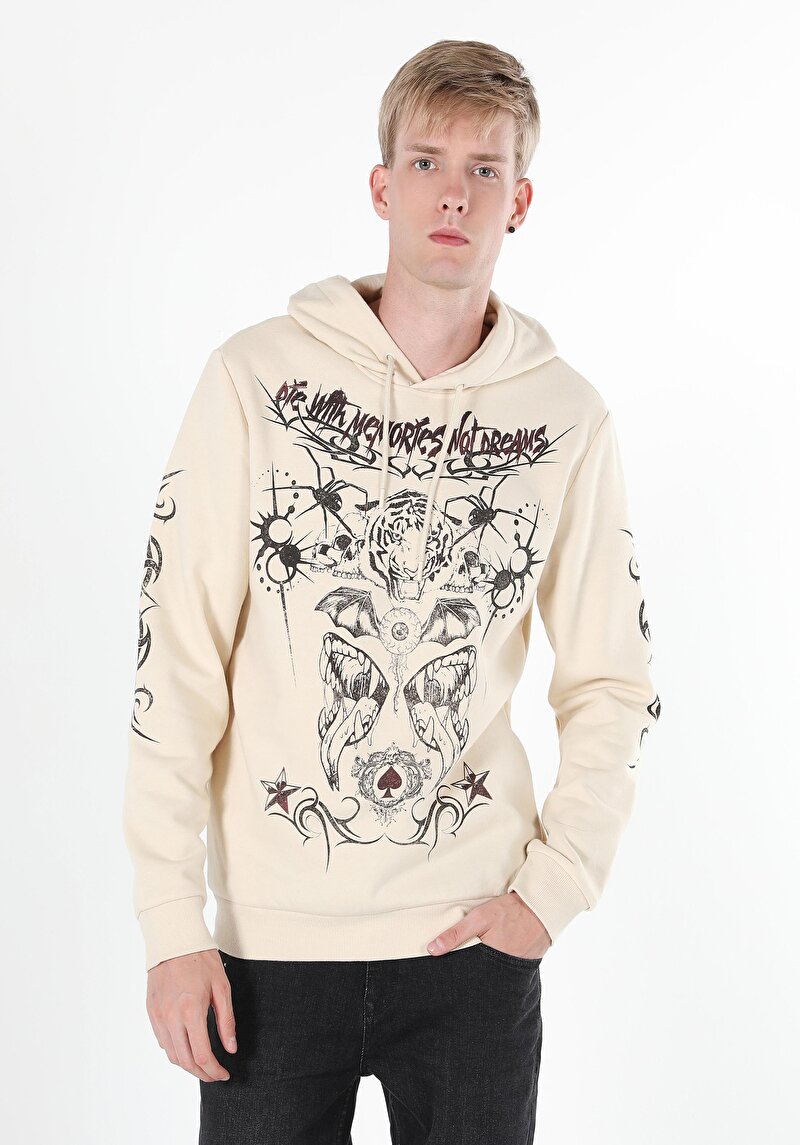 Imagine a Hanorac / Bluza De Barbati Ecru   Cl1059973