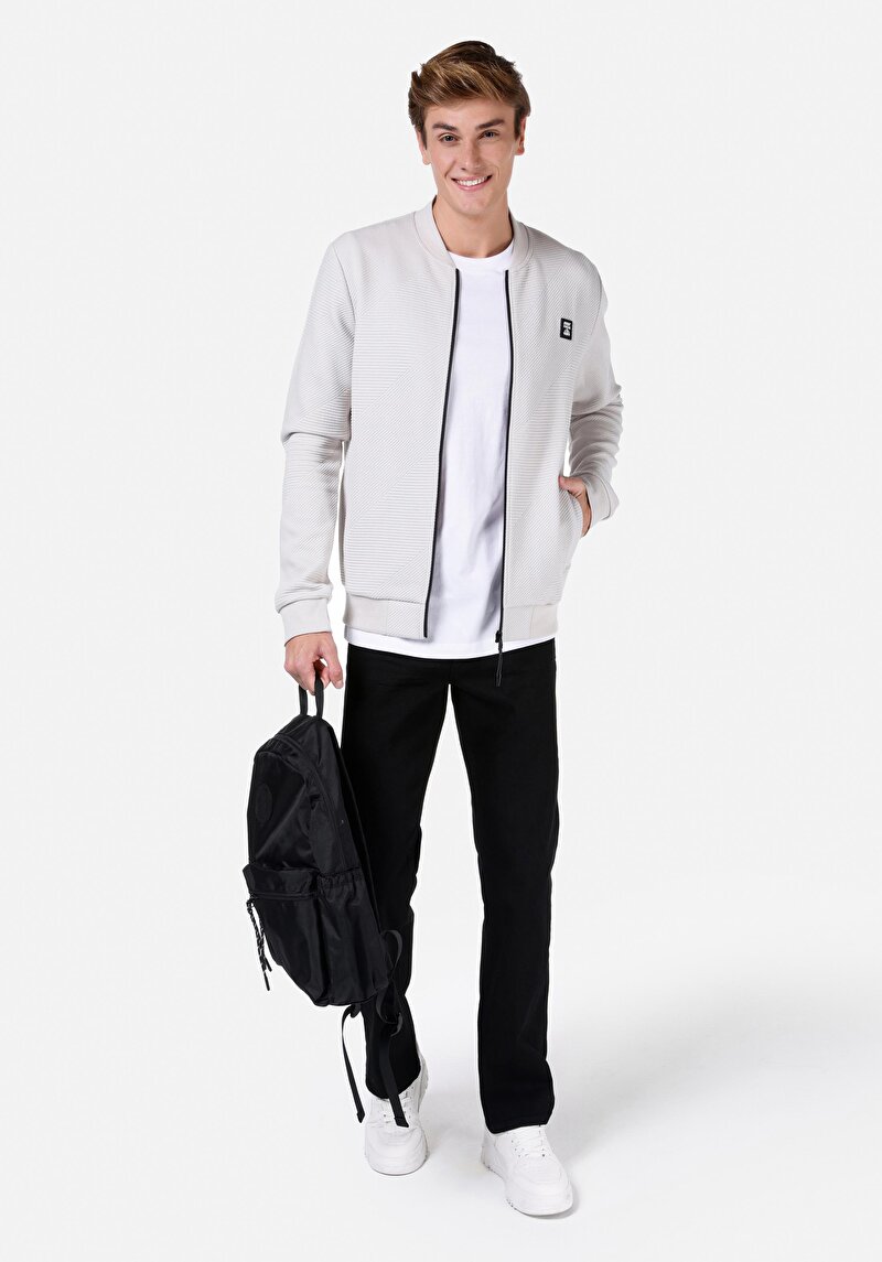 Imagine a Jacheta De Barbati Alb Slim Fit Cl1066812