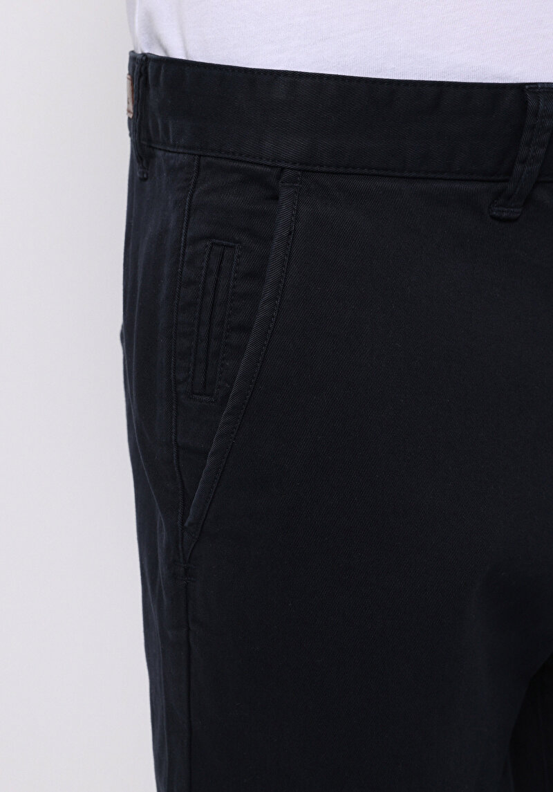 Afișați detalii pentru Pantaloni De Barbati Albastru Marin Slim Fit  Cl1049749