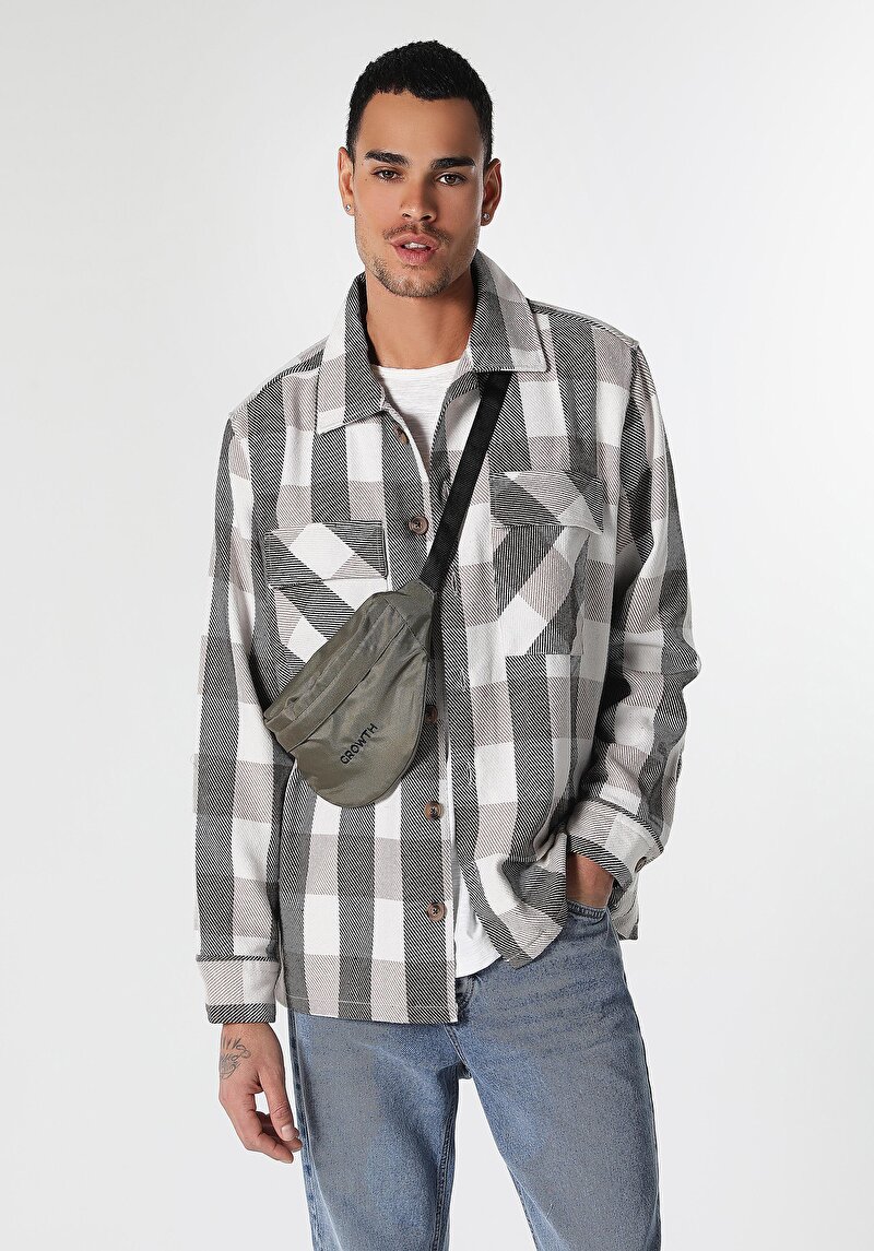 Imagine a Camasa Cu Maneca Lunga De Barbati Bej Comfort Fit  Cl1059976