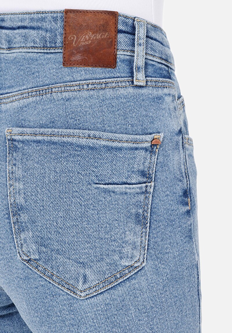 Afișați detalii pentru Blugi Slim Fit Indigo Pentru Femei