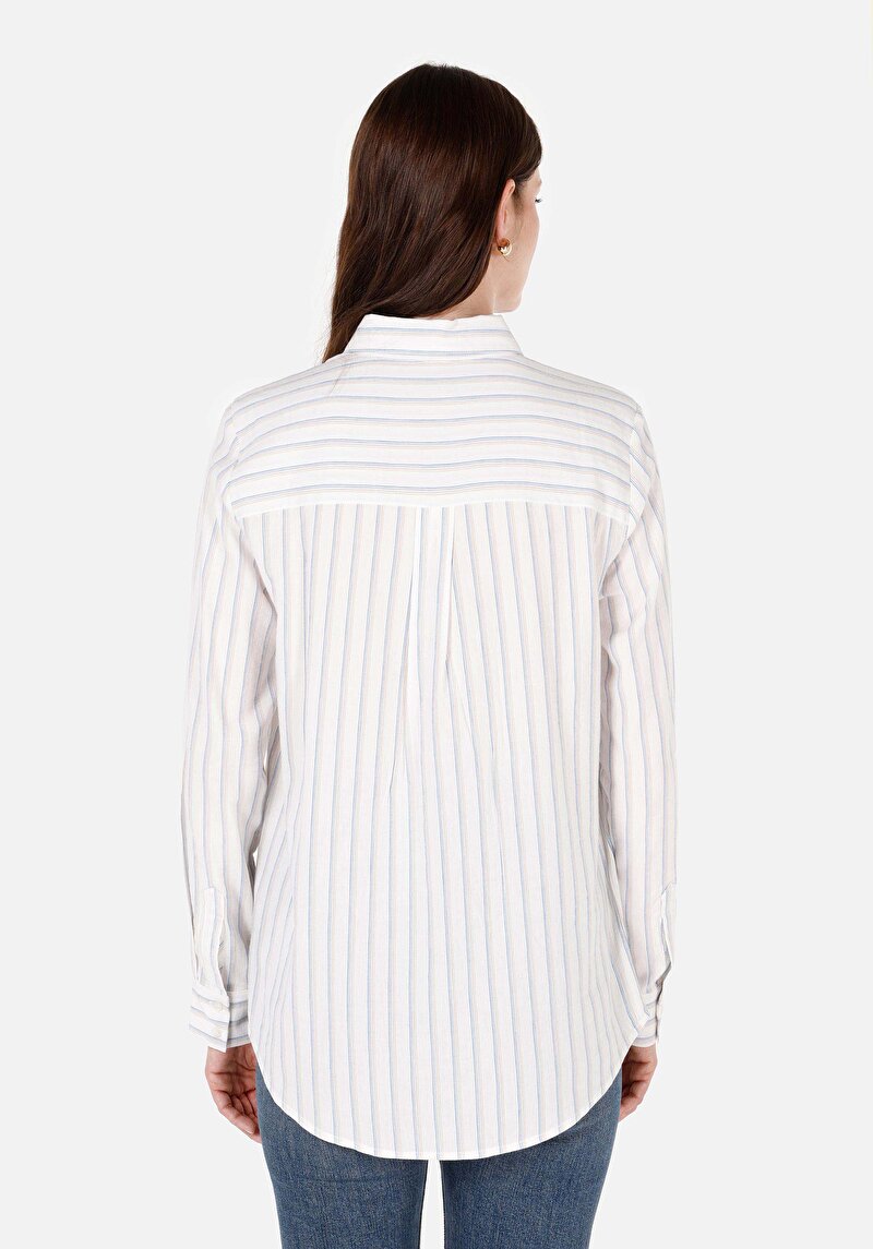 Afișați detalii pentru Cămașă Cu Gât Pentru Femei Cămașă Albă Cu Mânecă Lungă Pentru Femei